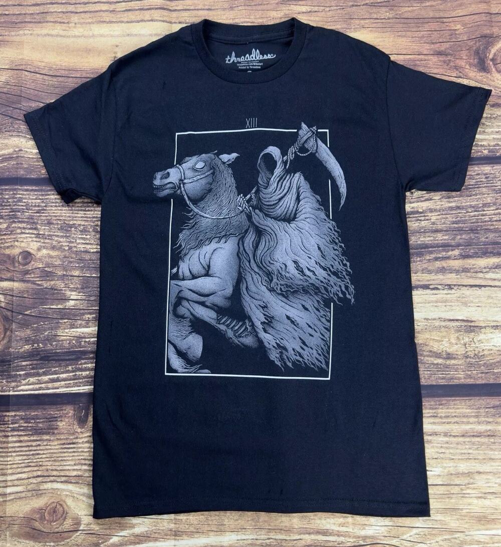 Grim Reaper Horseman Graphic Tshirt Small